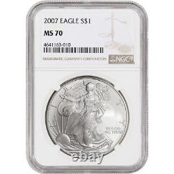 2007 American Silver Eagle NGC MS70