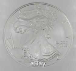 2008 $1 American Silver Eagle Rev Of 07 Early Release 1 Oz. 999 Silver NGC MS70
