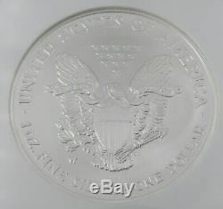 2008 $1 American Silver Eagle Rev Of 07 Early Release 1 Oz. 999 Silver NGC MS70