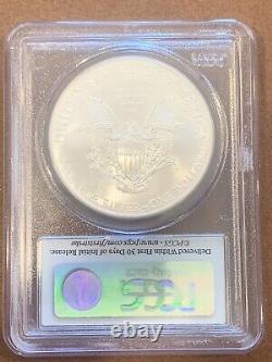 2008- American Silver Eagle- PCGS- MS70- First Strike- Spotted