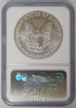 2008 W $1 1oz American Silver Eagle NGC MS70 Early Release Reverse of 07