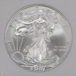 2008-W 1 oz AMERICAN EAGLE $1 SILVER DOLLAR REVERSE OF 2007 NGC MS 70 #L503