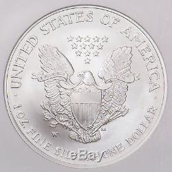 2008-W American Eagle Silver Dollar REVERSE OF 2007 NGC MS 70 RARE & 70