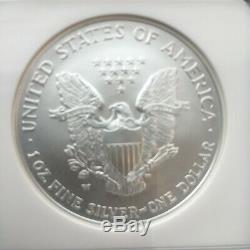2008-W American Silver Eagle Burnished NGC MS70 Reverse of 2007 EARLY RELEASES