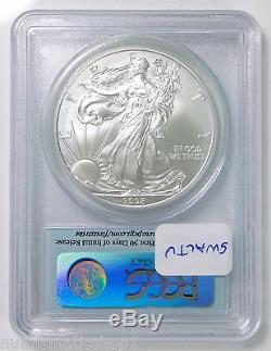 2008-W American Silver Eagle Dollar Reverse of 2007 PCGS MS69 First Strike ASE