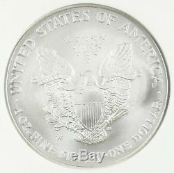 2008-W American Silver Eagle Rev Of 07 NGC MS70 Blue Eagle Label Early Releases
