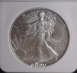 2008 W American Silver Eagle Rev of 07 Early Release NGC MS 70 1 oz. 999 Silver