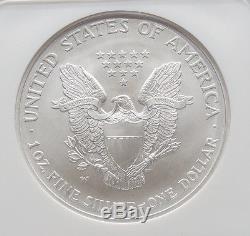 2008 W American Silver Eagle Reverse 2007 Rev of 07 NGC MS70 NSS