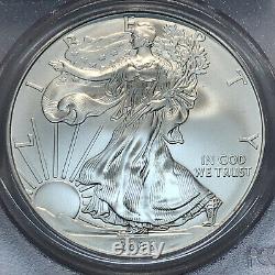 2008 W American Silver Eagle Reverse Of 2007 PCGS MS 69