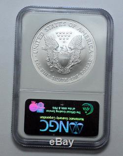 2008 W American Silver Eagle Reverse of 2007 NGC MS69, Rare US Coin, 1 Oz