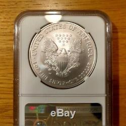 2008-W Burnished American Silver Eagle Reverse 2007 NGC MS70
