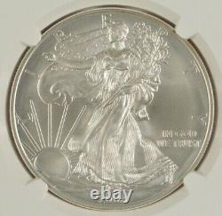 2008-W Burnished American Silver Eagle Reverse of 2007 $1 NGC MS70 6269326-004