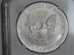 2008-W Burnished American Silver Eagle Reverse of 2007 NGC MS 69
