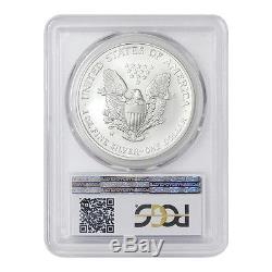 2008-W Rev07 $1 Silver Eagle PCGS SP70/MS70 Burnished American Modern Issue coin