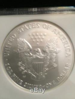 2008-W Reverse Of 2007 Burnished American Silver Eagle NGC MS-69 EARLY RELEASE