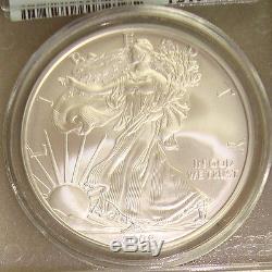 2008-W Reverse of 2007 American Silver Eagle Coin PCGS MS69