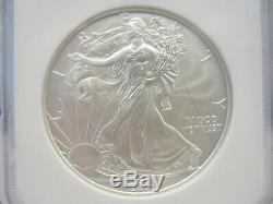 2008 W Reverse of 2007 American Silver Eagle NGC MS69 Rare Key Date
