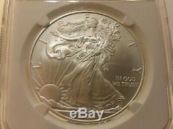 2008 W Reverse of 2007 American silver Eagle NGC ER MS70 RARE