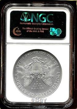 2008 W Reverse of 2007 NGC Early Release MS69 American Silver Eagle Dollar Coin