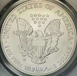 2008-W Reverse of 2007 Silver Eagle PCGS MS70