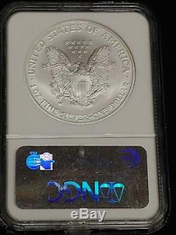 2008-W Silver American Eagle MS-69 NGC Reverse of 2007 Fast Free Shipping