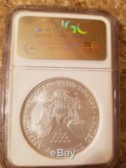 2008-w Early Release Reverse Of 07 American 1 Oz Silver Eagle Coin Ngc Ms 70
