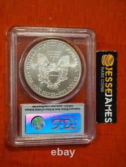 2009 $1 American Silver Eagle Pcgs Ms70 Flag First Strike Label