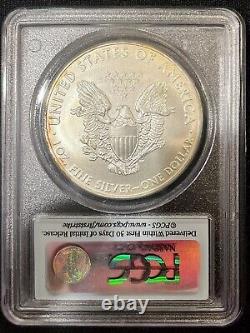 2009 American Silver Eagle $1 Pcgs Ms69 First Strike Beautiful Toning