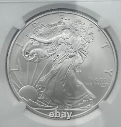 2009 American Silver Eagle Mercanti Hand Signed Flag Ngc Ms70