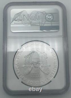 2009 American Silver Eagle Mercanti Hand Signed Flag Ngc Ms70