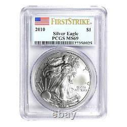 2010 $1 American Silver Eagle MS69 PCGS First Strike