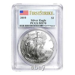 2010 $1 American Silver Eagle MS70 PCGS First Strike