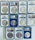 2010 2016 NGC MS70 American Silver Eagle Coin Set - Lot of 11