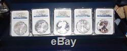 2011 1 oz Silver American Eagle 25th Anniversary Set NGC PF/MS70 Early Releases