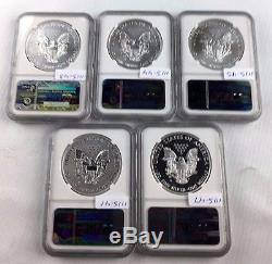 2011 ASE $1 American Silver Eagle 25th Anniv. Set- NGC Early Releases MS/PF70