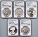 2011 American Eagle 5-Coin Set NGC PF69 & MS69 Certified 25th Anniversary AS464