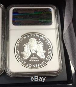 2011 American Silver Eagle 25th Ann. 5-coin Set NGC PF70 & MS70 EARLY RELEASES