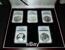 2011 American Silver Eagle 25th Anniversary Set Early Releases MS70 & PF70 LOOK