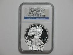 2011 American Silver Eagle 25th Anniversary Set NGC MS70 & PF70 Early Releases