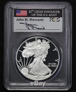 2011 American Silver Eagle 25th Anniversary Silver Coin Set PCGS MS/PF/RP70