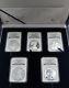 2011 American Silver Eagle 25th anniversary NGC PF/MS70 5 coin set with box & CoA