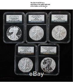2011 NGC MS/PF70 Gem Early Releases 25th Anniversary American Silver Eagles Set