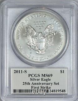 2011 S American Eagle 25th Anniversary PCGS MS69 First Strike Mercanti