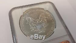 2011 S American Eagle S$1 NGC 25TH ANNIVERSARY SET EARLY RELEASES MS69 C380a