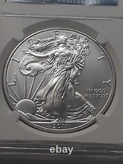 2011-S American Silver Eagle 25th Anniversary NGC MS70 Early Releases