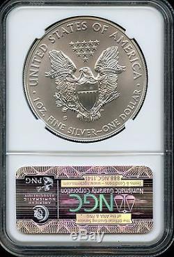 2011 S NGC MS70 American Silver Eagle 25th Anniversary. 999 Pure AN6513 P