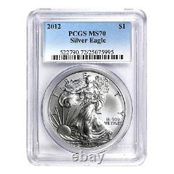 2012 $1 American Silver Eagle MS70 PCGS