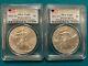 2012-S American Silver Eagle Slab PCGS MS70, First Strike at SF Mint (2 Coins)