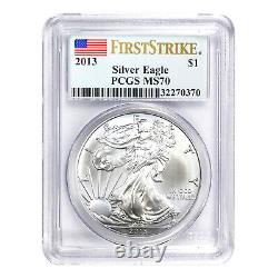 2013 $1 American Silver Eagle MS70 PCGS First Strike