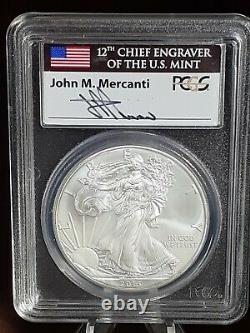 2013 American Silver Eagle NGC MS70 First Strike Mercanti Signed